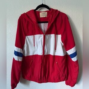 Retro Lightweight Windbreaker, Size XL,